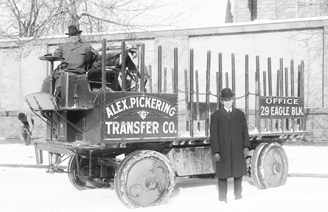 vintage moving van images