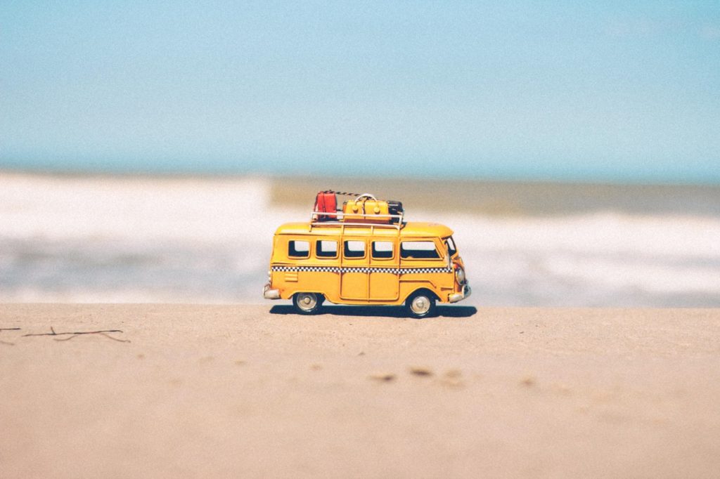 summer vw bus beach